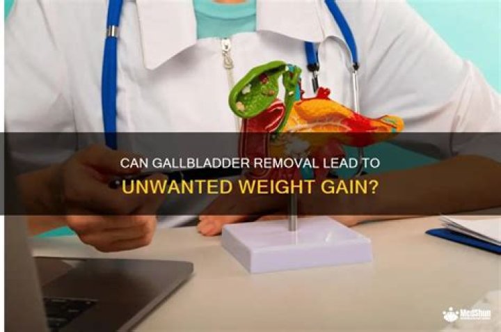 Can no gallbladder cause weight gain?