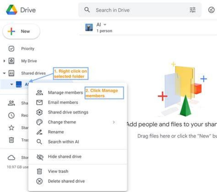 Can you lock a folder in a shared drive?
