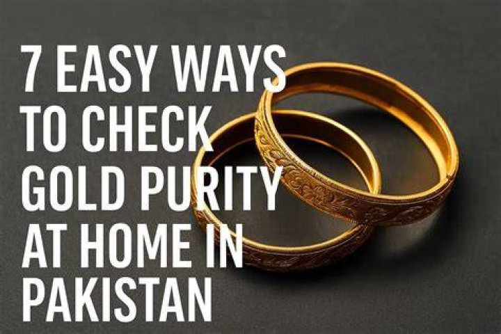 How can we check purity of gold at home?
