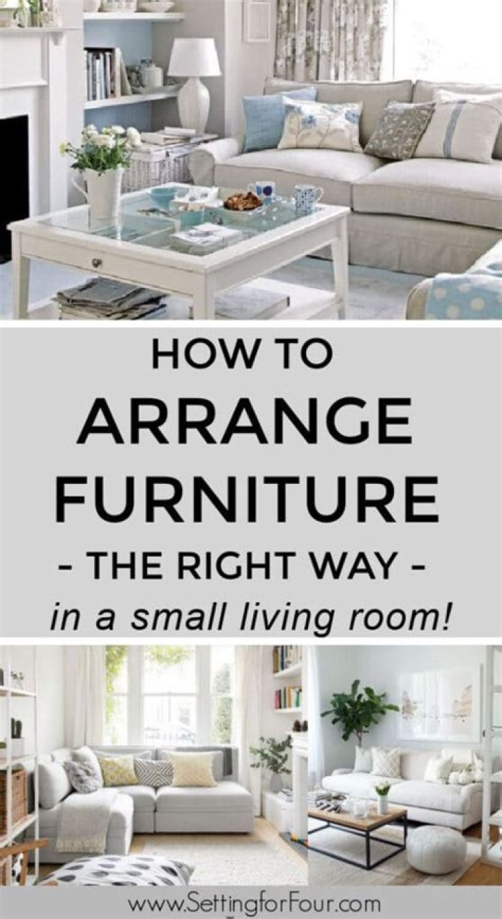 How do you arrange seats in a small living room?