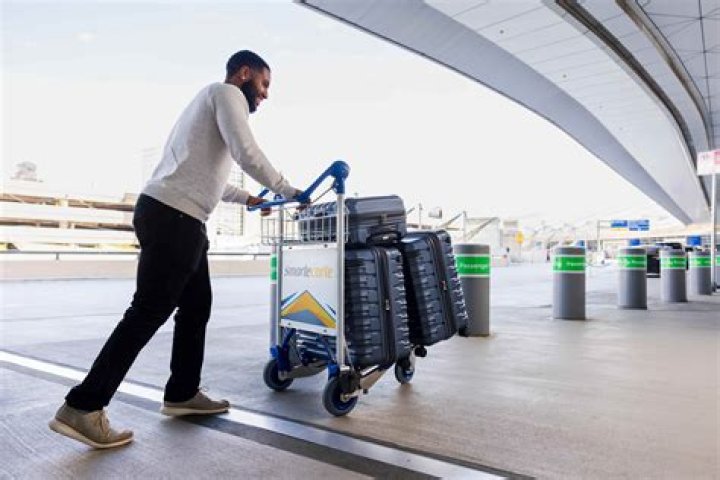 How do you get a cart at the airport?