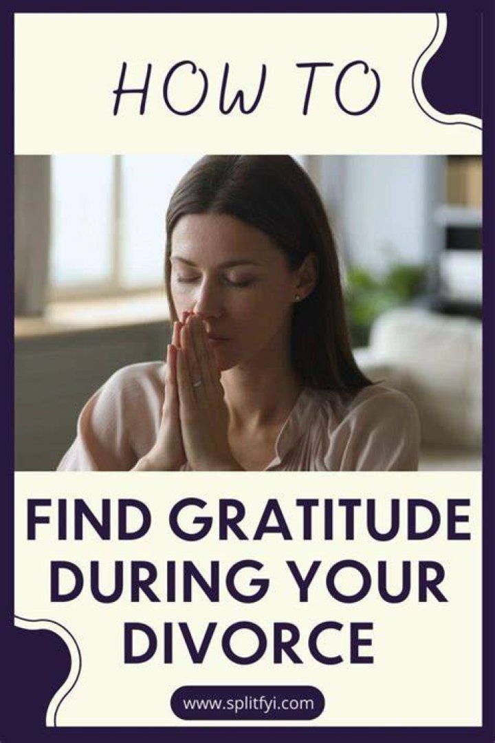 How do you get gracefully in a divorce?