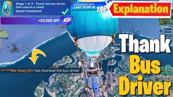 How do you thank the bus driver in Fortnite?