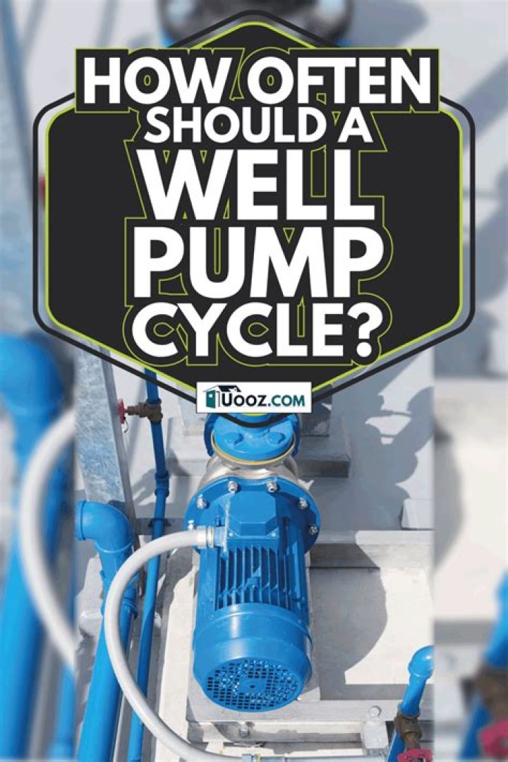 How often should well pump kick?