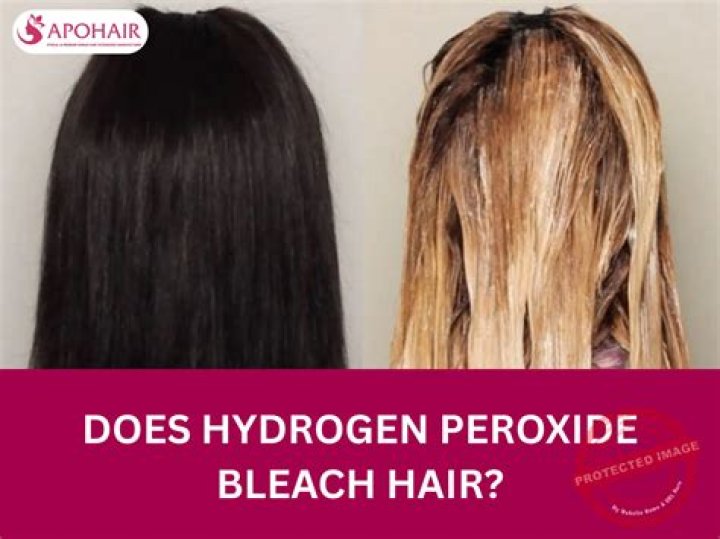 Is hydrogen peroxide better than bleach for hair?