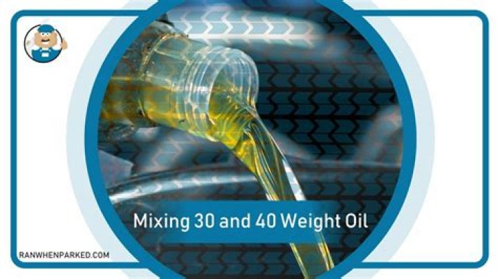 Is it OK to mix oil weights?