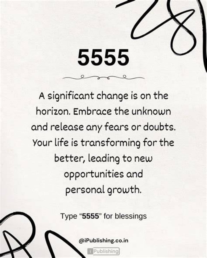 What does 5555 mean in text?