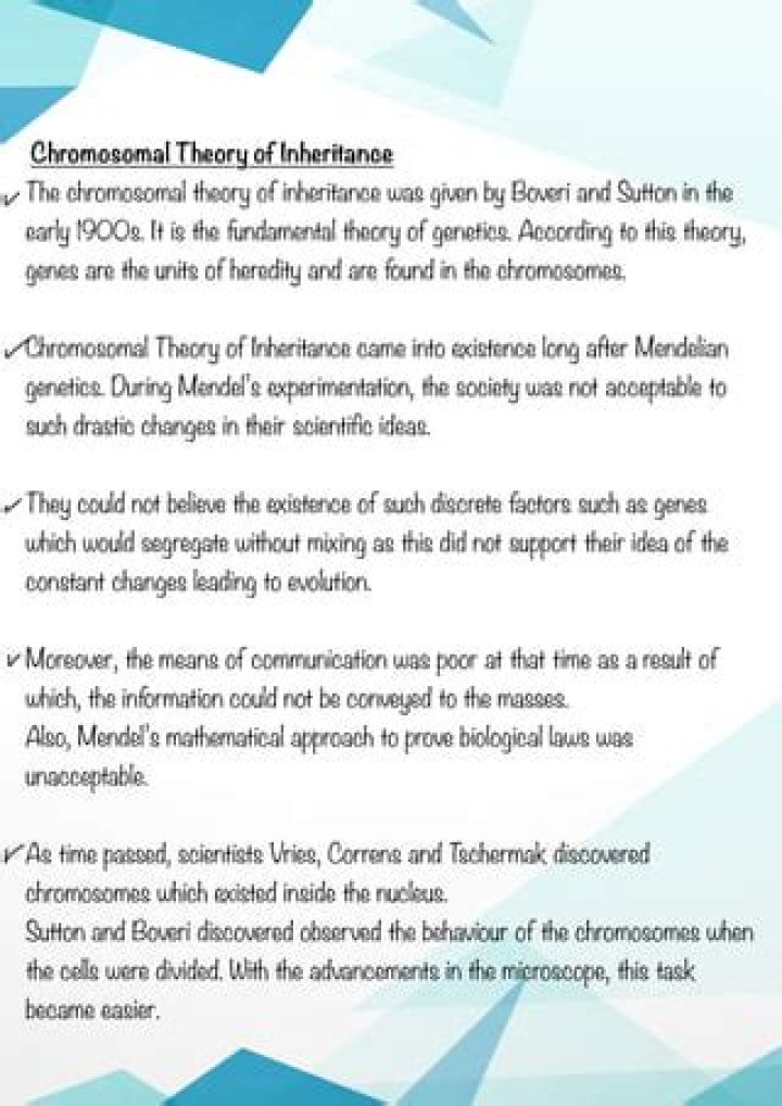 What is blended inheritance according to scientists in the 1850's?