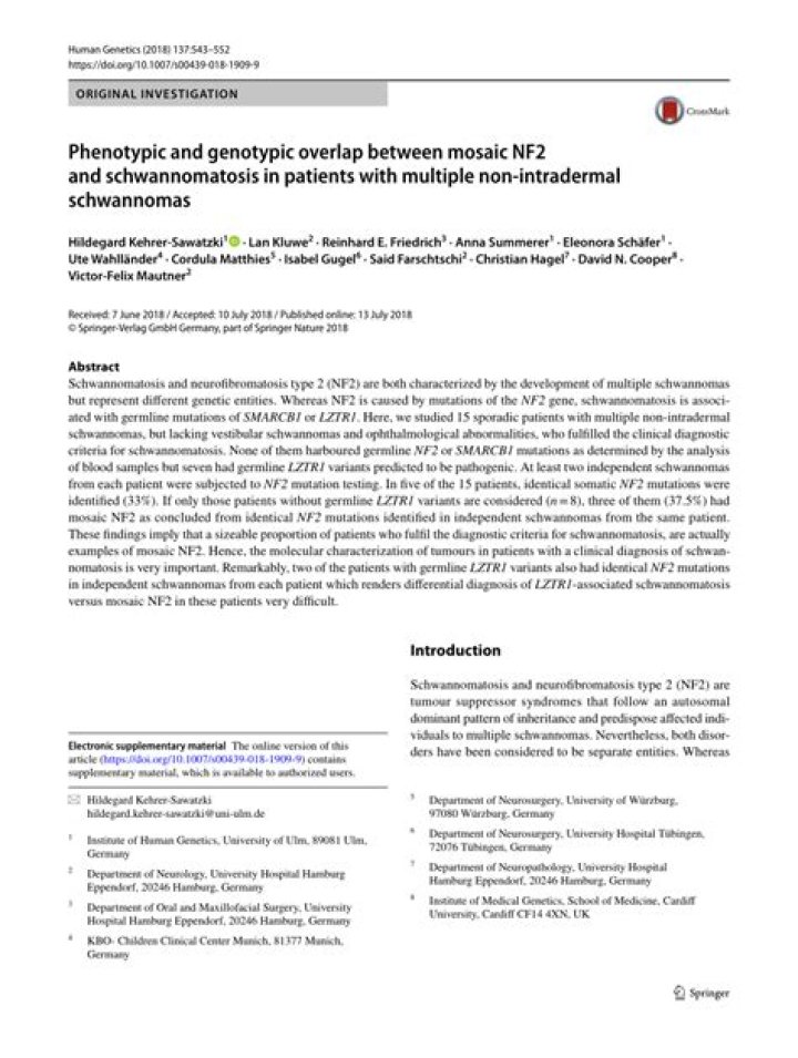 What is mosaic NF2?