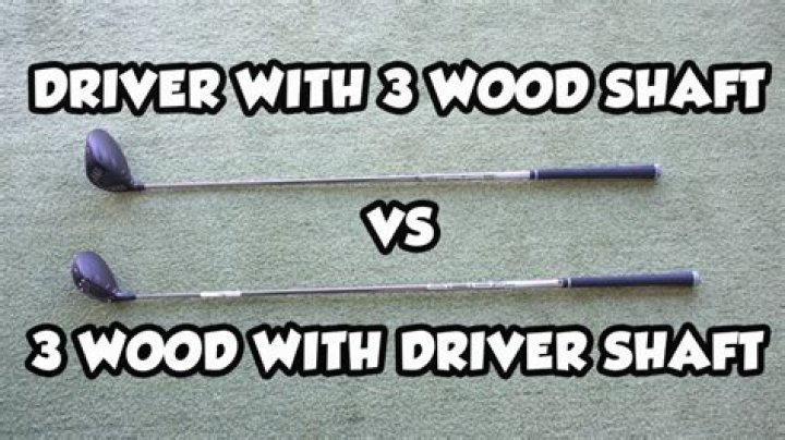 What is the difference between a driver shaft and a 3 wood shaft?