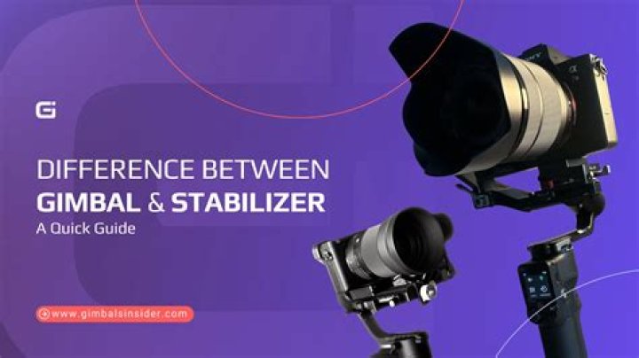What is the difference between a gimbal and a stabilizer?