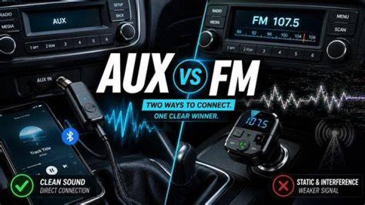 What is the difference between AUX and Bluetooth?