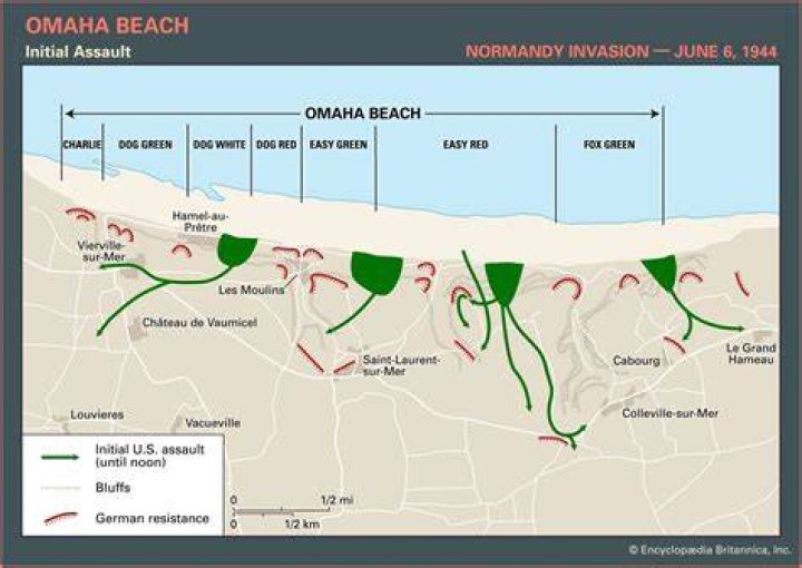 What were the chances of dying on Omaha Beach?
