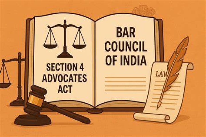 Which section provide constitution of the Bar council of India?