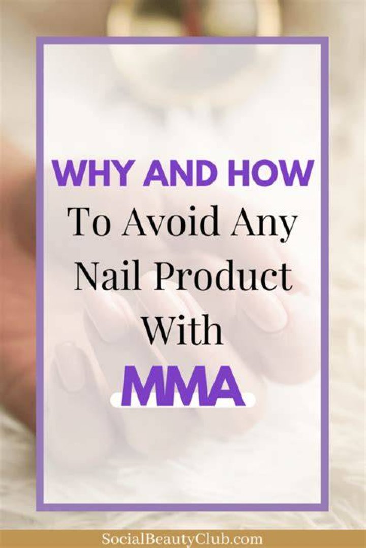 Why do nail salons use MMA?