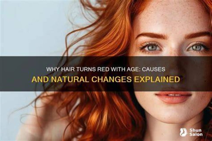 Why is my grey hair turning red?